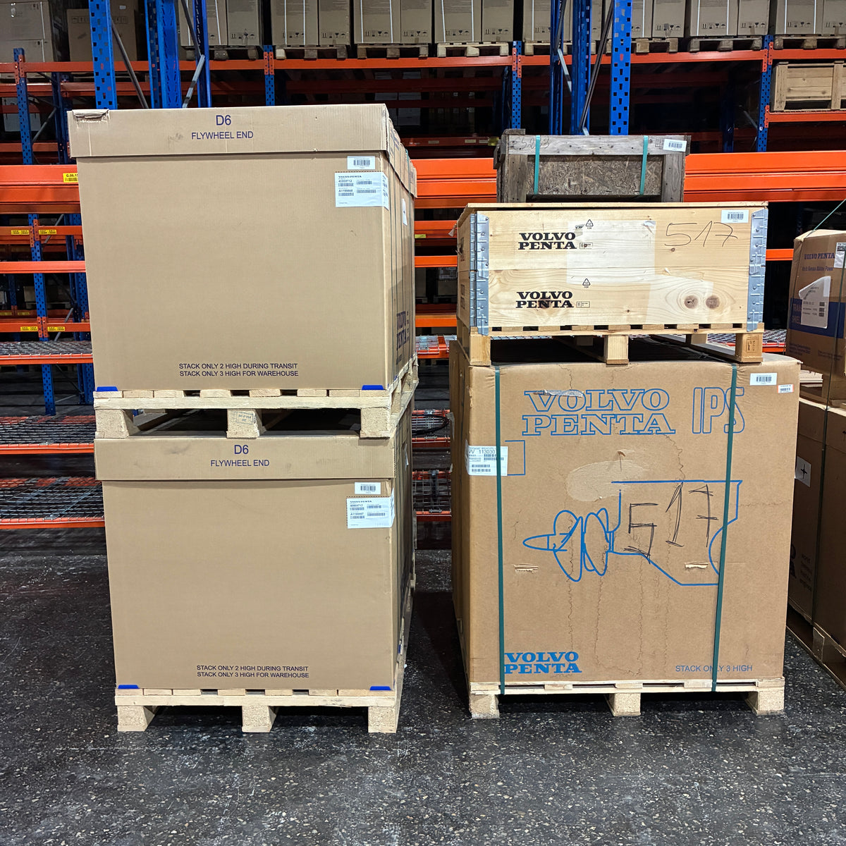 NOUVEAU VOLVO PENTA IPS500 Ensemble de moteurs 2x D6-380 Ensemble de moteurs