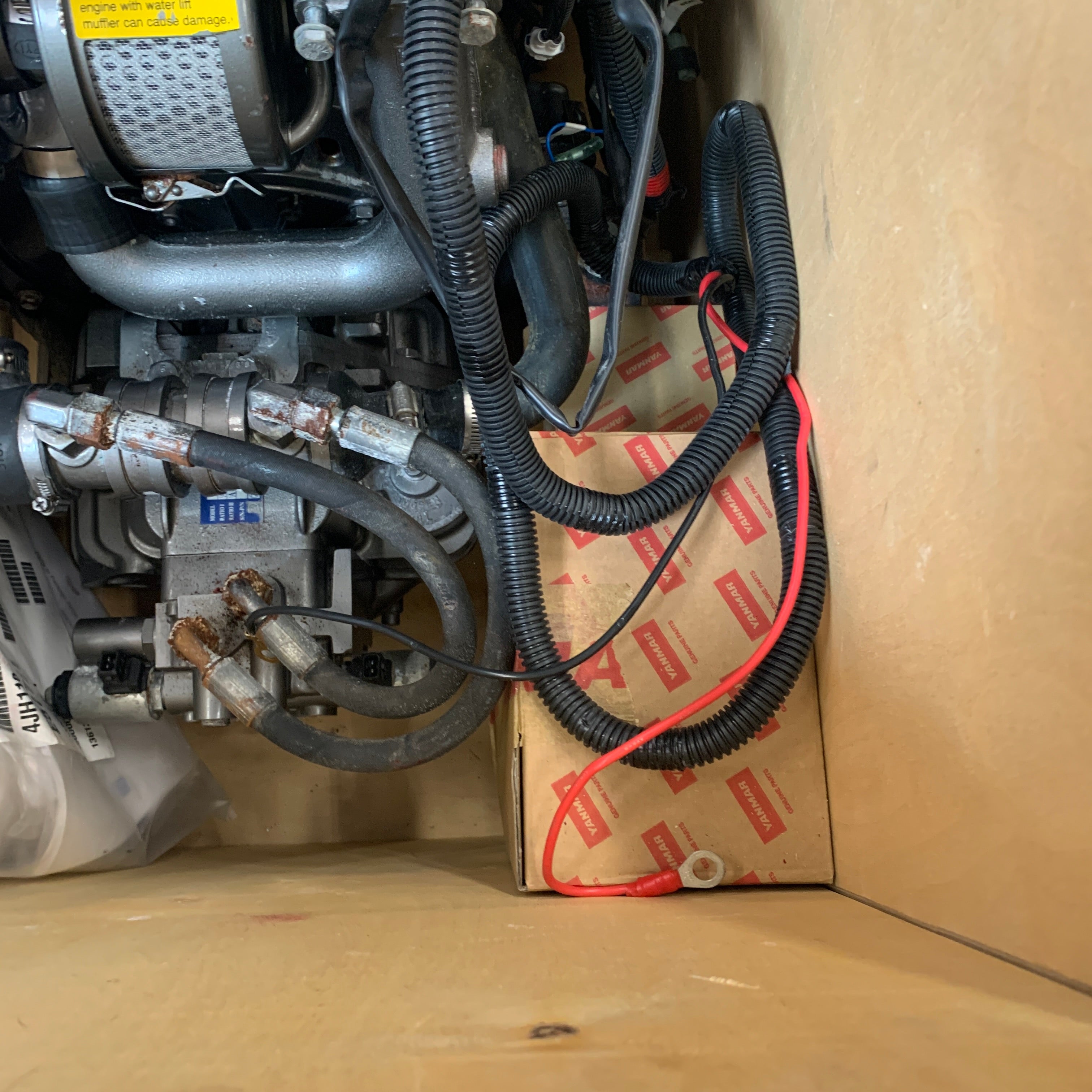 Yanmar 4JH110 110 HP marine diesel engine with ZF25A clutch - 4JH110-CR-ZF25A