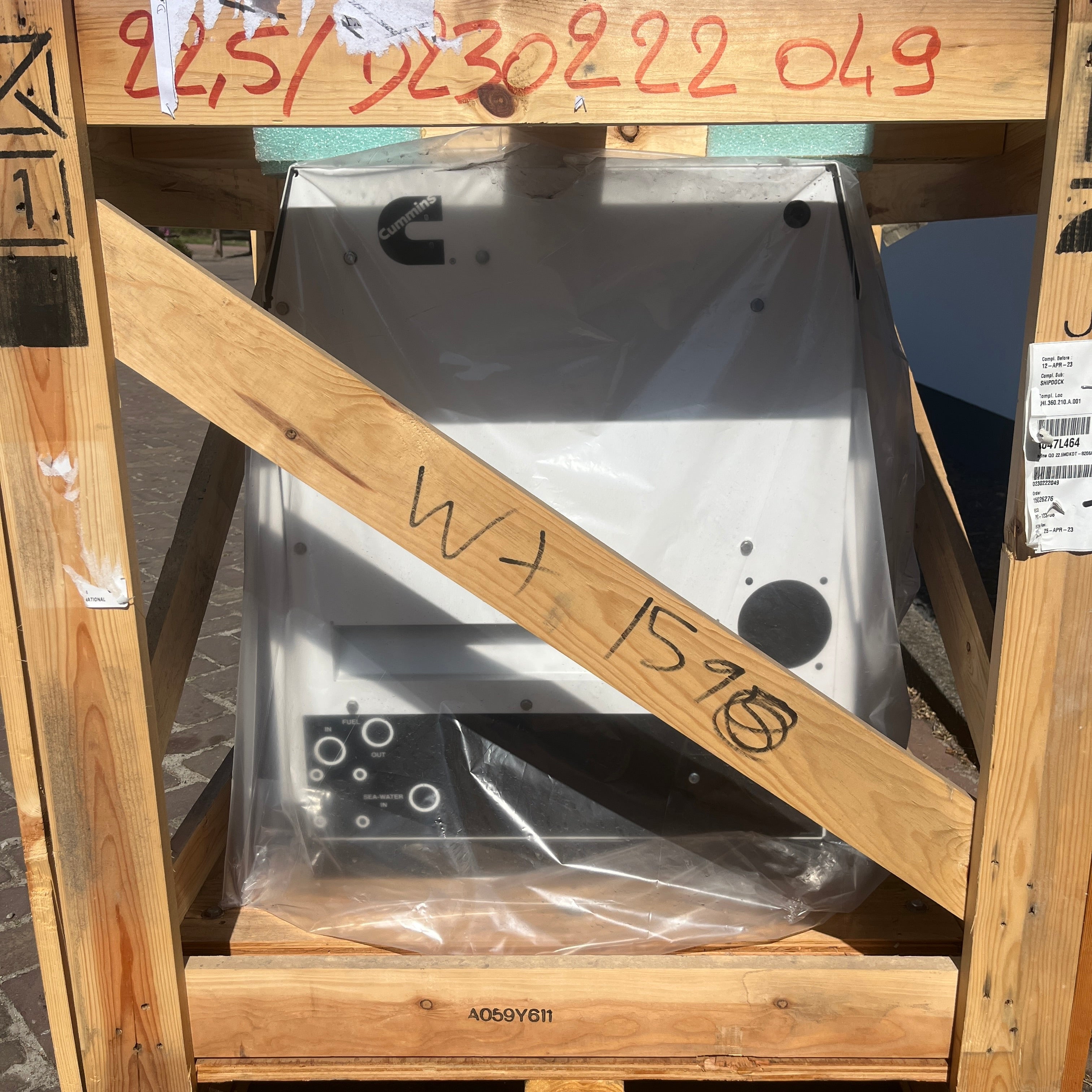 Cummins Onan 22.5 kW ναυτική γεννήτρια ντίζελ 230V||| 50 HZ - 22.5MDKDT