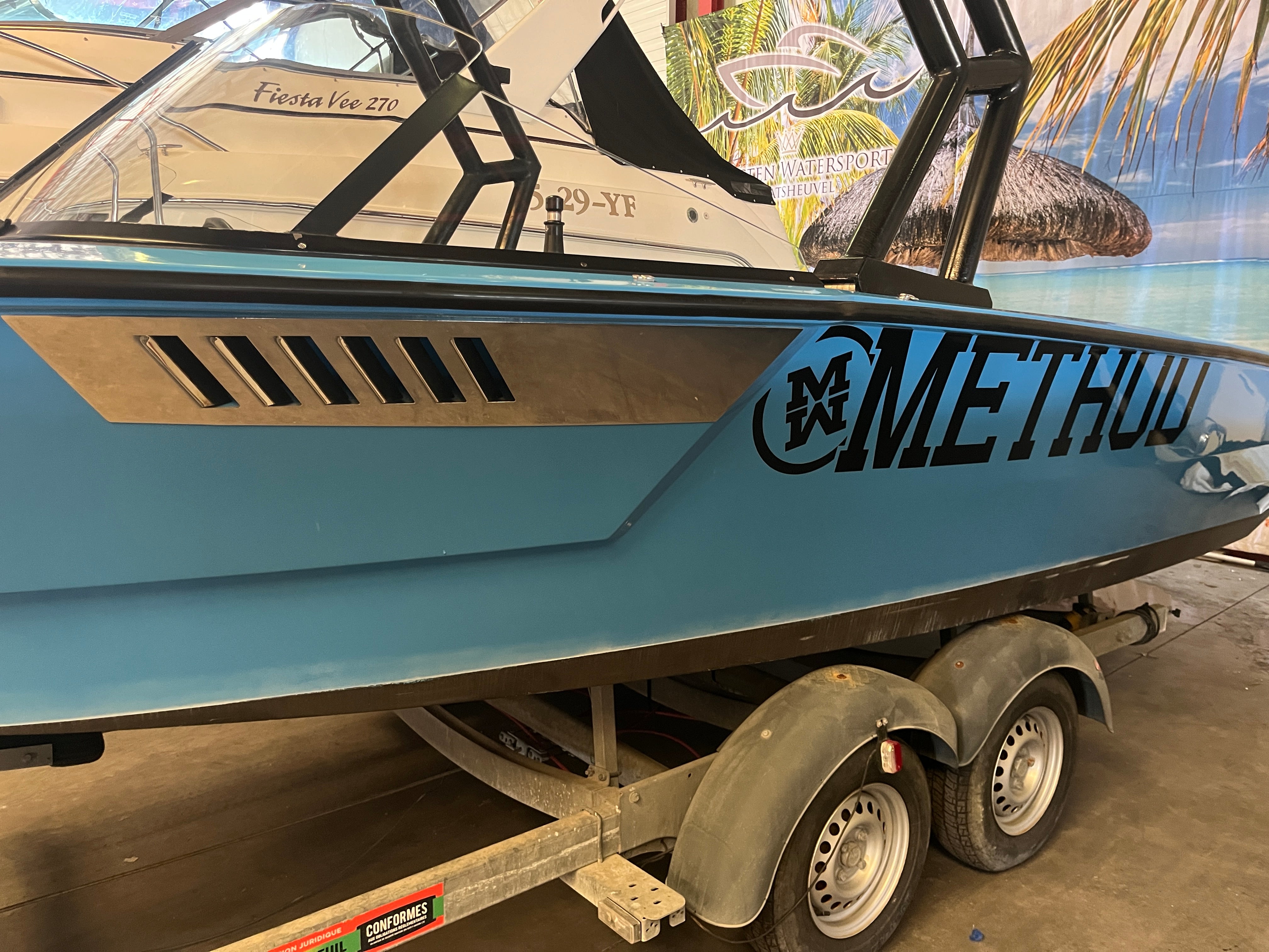 Method Wake Ski 6.2 wakeboard- waterski boat avec 440HP BLUE 2020