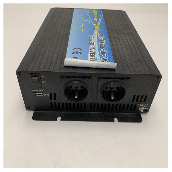KS2500M 2500 Вт синусоїдальний інвертор живлення з модифікованою синусоїдою від 12 до 230 В для морських суден та автофургонів