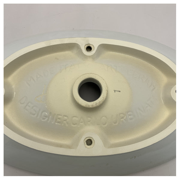 حوض غسيل سيراميك بيضاوي من سيراميك فورستي سواردي أبيض - L008.BCO