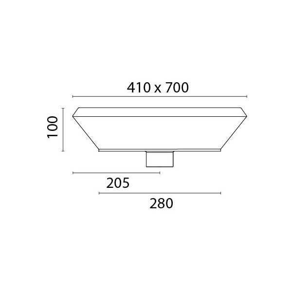حوض غسيل سيراميك بيضاوي من سيراميك فورستي سواردي أبيض - L008.BCO