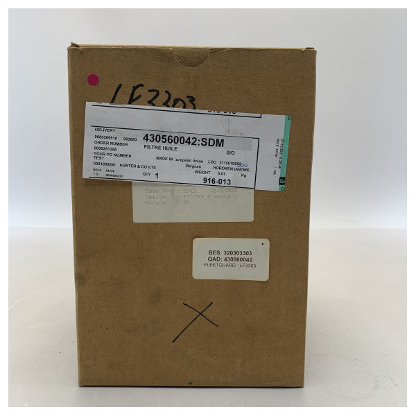 Filtro de óleo do motor Fleetguard LF3303