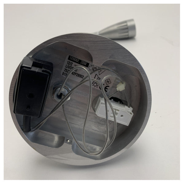 Vetus LIVORNO adjustable reading light silver 12/24V