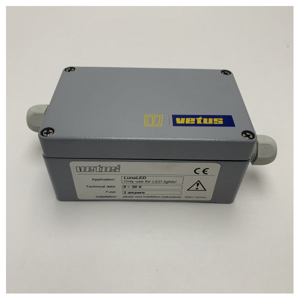 Vetus LUNA LED undervannsbelysning i rustfritt stål 12/24V tru-hull