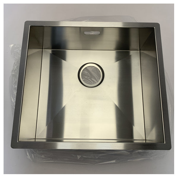 Mizzo Quadro 45 x 40 cm paslanmaz çelik mutfak evyesi - MS4540