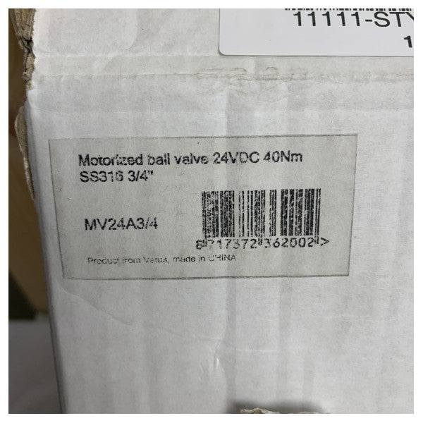 Vetus 電動ボール遮断弁 3/4 インチ 24V - MV24A3/4