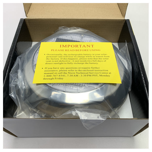 Marinco solventilation rostfritt stål 4 tum - N20704S