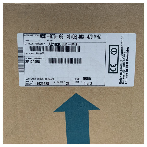 Vertex 16-kanals basstation, digital repeaterenhet VXD-R70