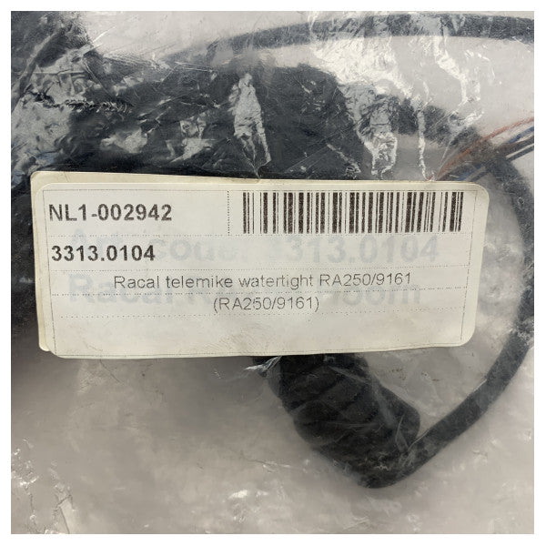 Racal acoustics RA250 telemike auscultador estanque de linha fina 9161