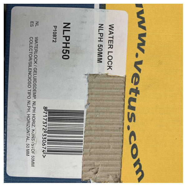 Vetus NLPH50 vattenlås avgasljuddämpare roterbar 50 mm