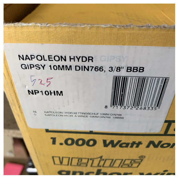 Vetus NP10HM Napoleon hidrolik ırgat 10 mm