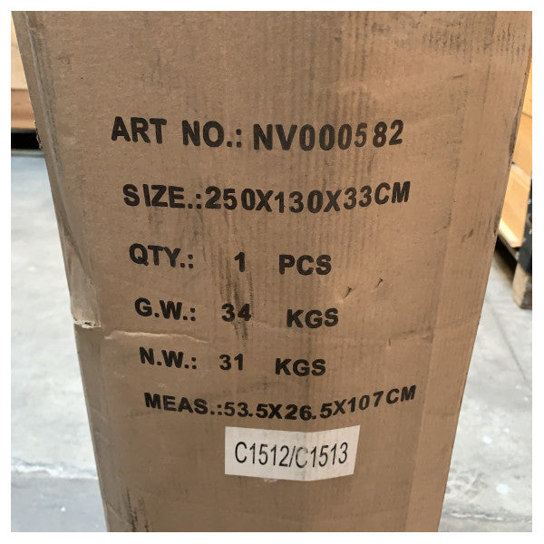 Надувний човен Viamare T250 на повітряній палубі сірий 2.5M