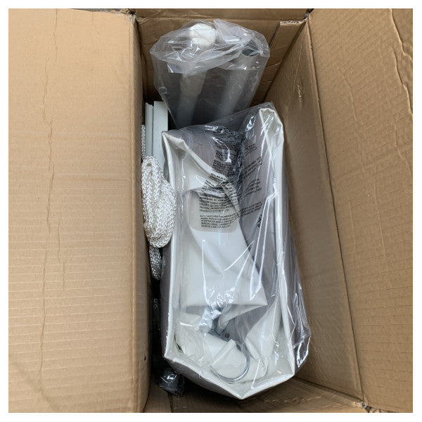 Надувний човен Viamare T250 на повітряній палубі сірий 2.5M