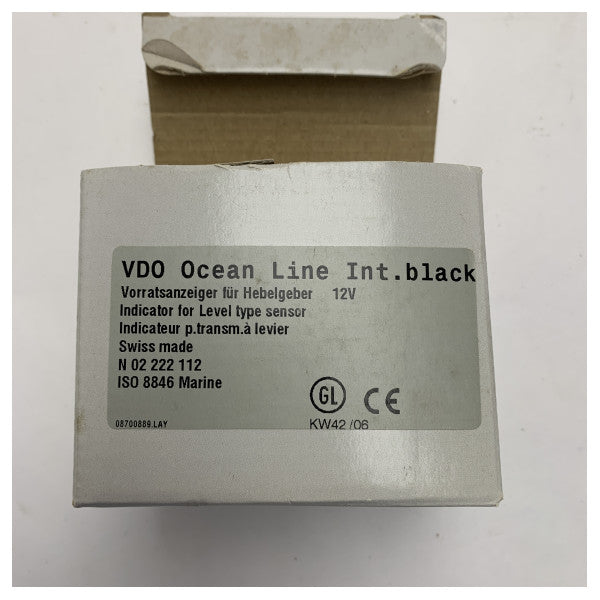 VDO N 02 222 112 black tank level indicator