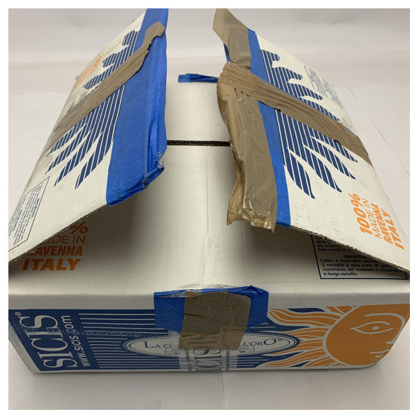 Mosaïque de verre Sicis pour usage marin - Bleu-vert durable avec accents dorés, 15x15mm