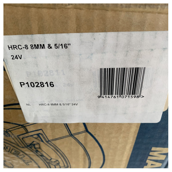 Maxwell P102816 HRC-8 8 mm elektrisk ankerløsser hvit 24V