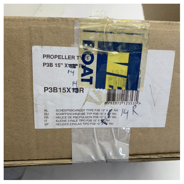 Vetus P3B15X14R 3-лопатевий 15 x 14-дюймовий пропелер 25 мм