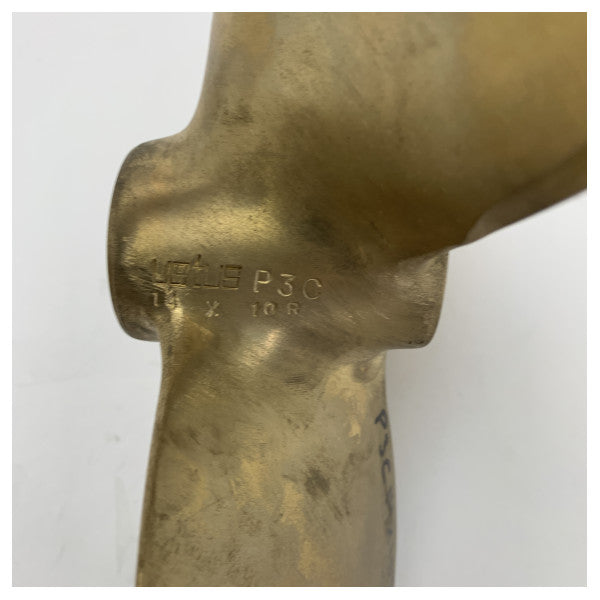 مروحة Vetus P3C14X10R ثلاثية الشفرات مقاس 14 × 10 بوصة RH 25 مم