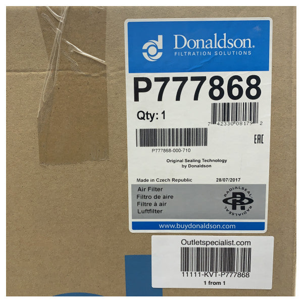 Повітряний фільтр двигуна Donaldson P777868