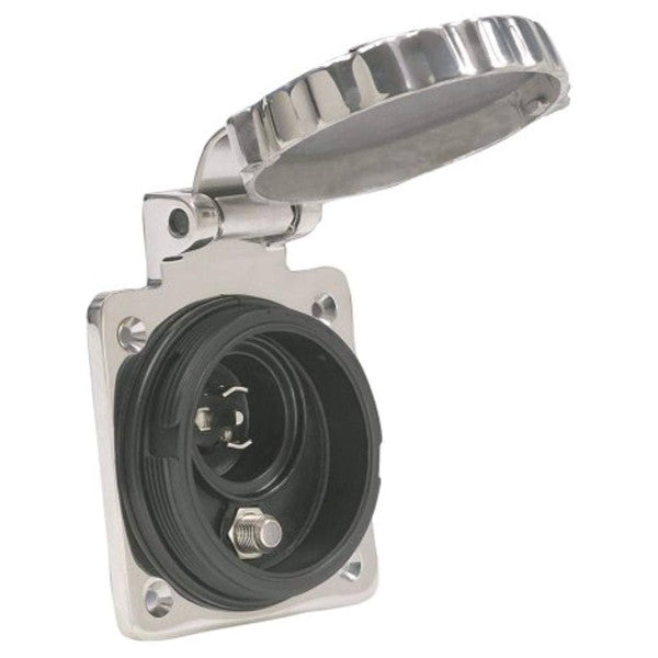 Marinco landanslutning för telefon och TV i rostfritt stål - PH6592TV-SS