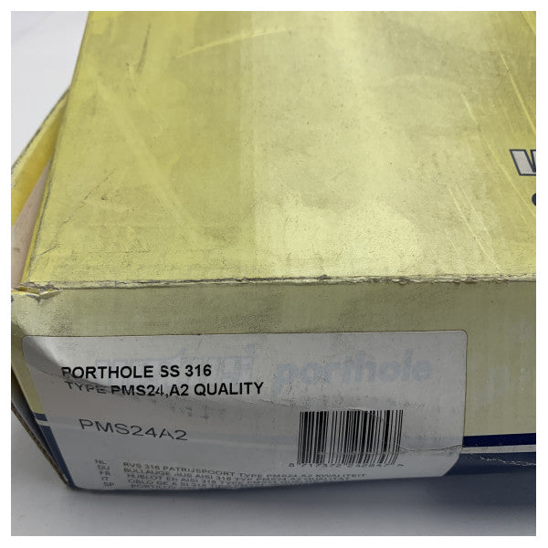 Vetus PMS24A2 илюминатор от неръждаема стомана с отвор 390 x 199 mm