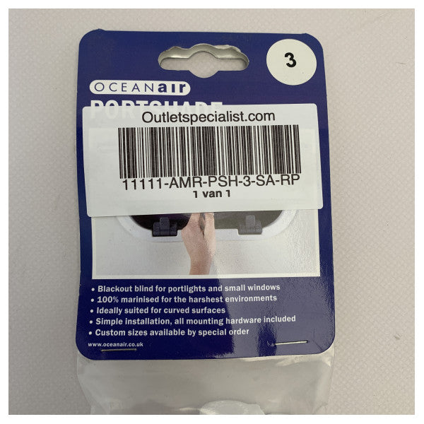Dometic OceanAir Portshade rullgardin vit 460 x 320 mm - PSH-3-W-RP
