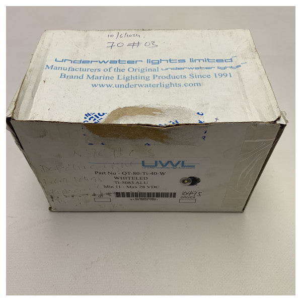 USATO Qtled Tru-Hull illuminazione subacquea blu - QT-80-Ti-40