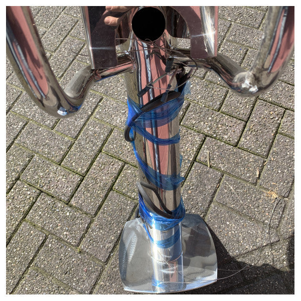 BRUGT Universal bådradarmast i rustfrit stål 150 cm høj