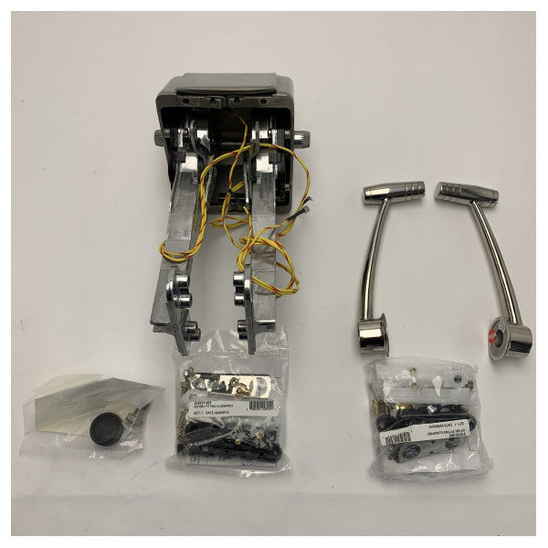 Vetus RCTOPTSG double moteur levier de commande mécanique acier inoxydable