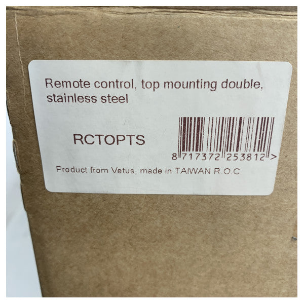 Vetus RCTOPTS подвійні важелі дистанційного керування двигуном з нержавіючої сталі