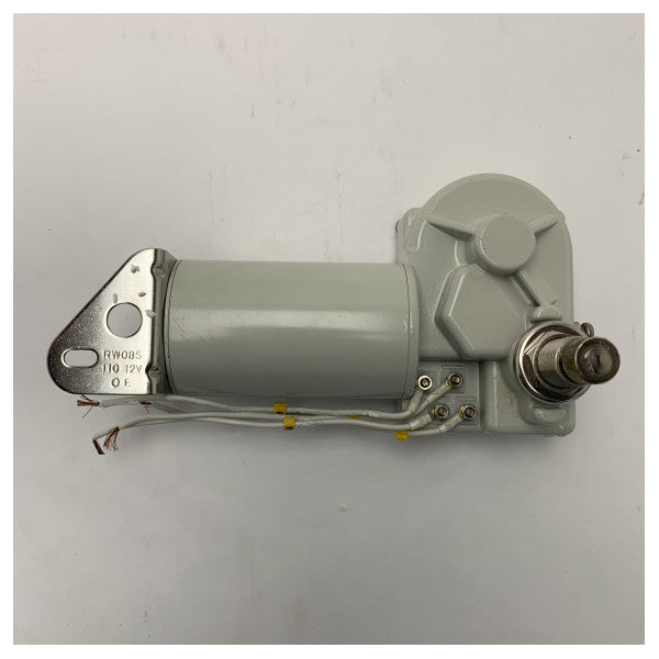 Moteur d'essuie-glace Vetus RW08A 12V avec arbre droit de 25 mm