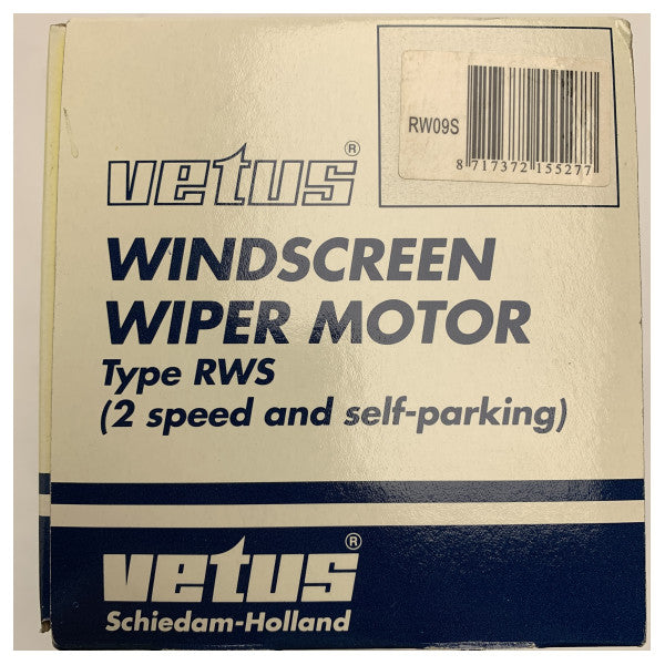 Vetus RW09S marine windscreen wiper motor 24V 25 mm