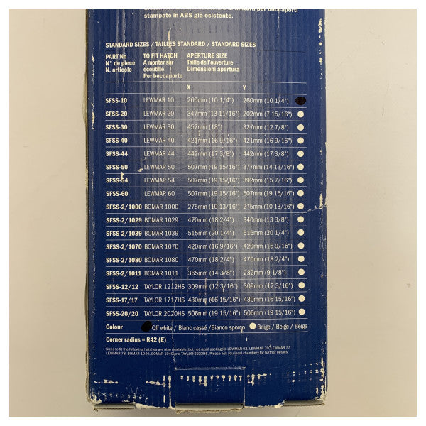 Dometic OceanAir ролетна щора с небостъргач и мухоловка размер 10 Lewmar - SFSS-10-W-RP