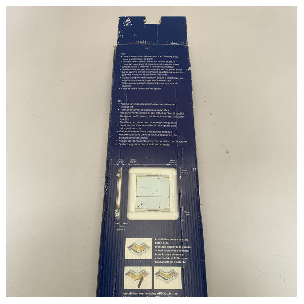 Dometic OceanAir ролетна щора с небостъргач и мухоловка размер 10 Lewmar - SFSS-10-W-RP