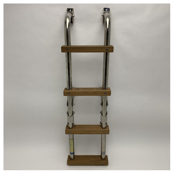 Драбина для купання Vetus SLFM4A складна 4 сходинки з тикового дерева