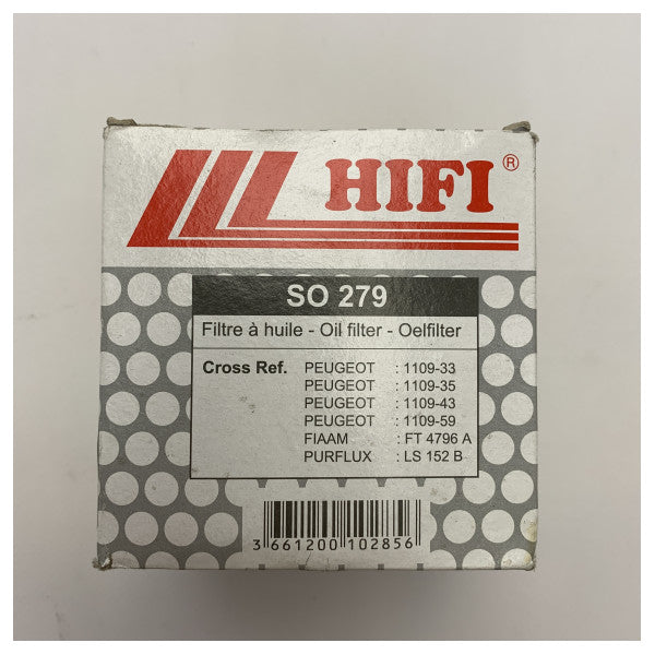 HiFi SO279 SCREW ON ENGINE OIL FILTER