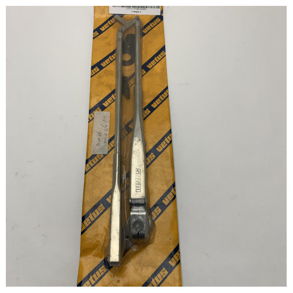 Vetus SSAD doppju arm ta' wiper tal-ħġieġ tal-istainless steel aġġustabbli 308 - 393 mm