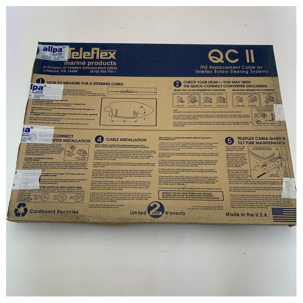 Dometic Seastar Teleflex SSC72 6 FT Engine Steering Cable