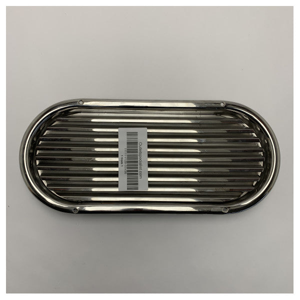 Rejilla de ventilación Vetus de lamas de acero inoxidable L360 mm