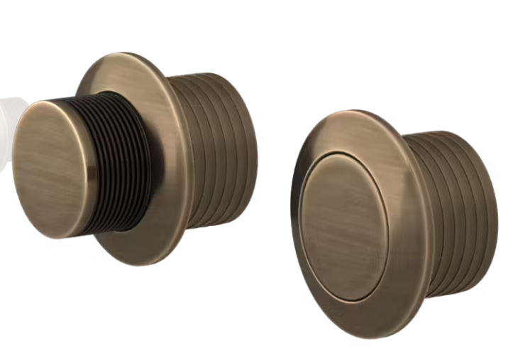 Turnstyle Design Push Lock Black Bronze Fine Antique - P3008 -BBFA