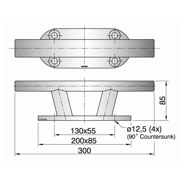 Vetus TAURUS06 шип з нержавіючої сталі 300 мм