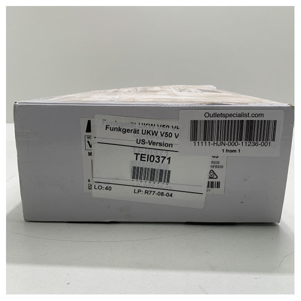 B&G V50 VHF marineradio marineradio sort 12/24V - 000-11236-001