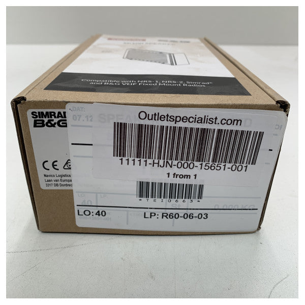 B & G nrs1 | NOS 2 VHF Active Speaker Black-000-15651-001