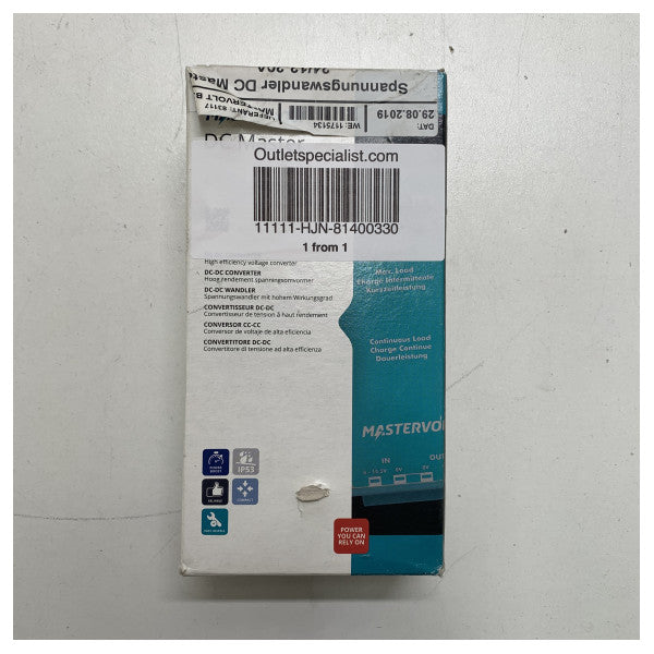 Mastervolt DC - DC κύριος μετατροπέας 24/12-24V - 81400330