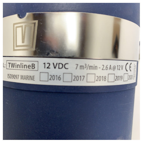 Vetus TWINLINE in-line 102MM 12V poistoilmapuhallin 12V