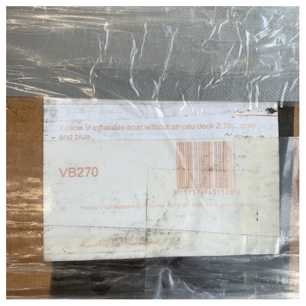 Yellow-V Vetus VB270 надуваема лодка 2.7M с въздушна палуба