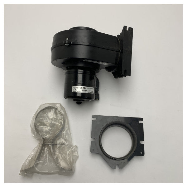 Vetus VENT7612A ventilatore nero per sala macchine D76 mm 12V