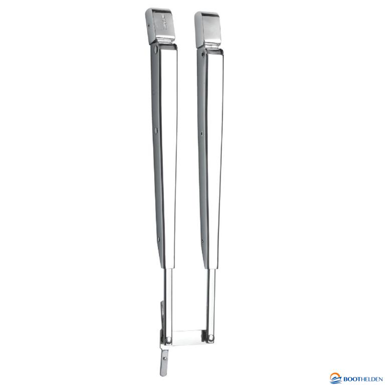 Vetus SSAD doppju arm ta' wiper tal-ħġieġ tal-istainless steel aġġustabbli 308 - 393 mm